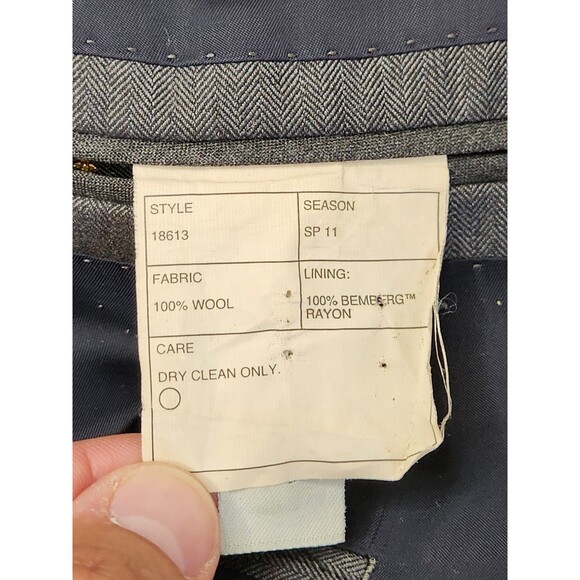 J. Crew Ludlow Jacket Men's 42R Gray Blazer Suit Sport Coat‎ 100% Italian Wool - Picture 7 of 7